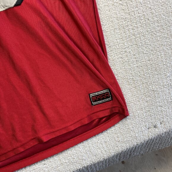 VTG Exco Sport Athletic Y2K Baggy Hip Hop Football Jersey Men Sz XL Red / Silver - Picture 5 of 15